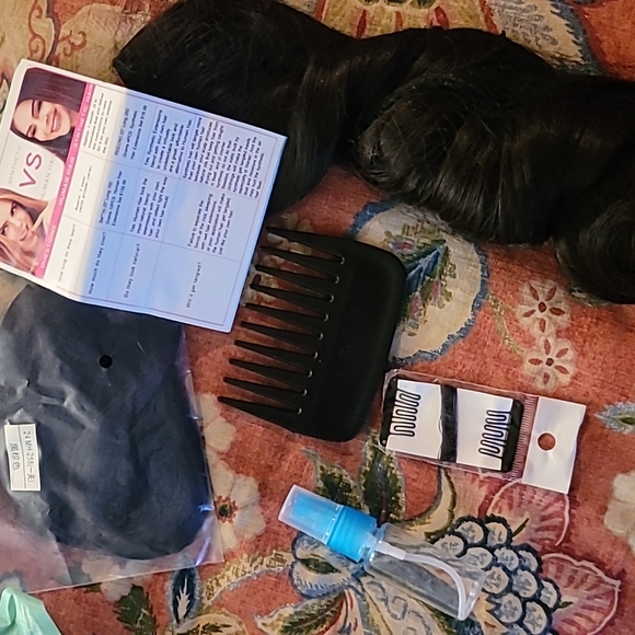 reecho hair, 20LongX10wide extensions ,dark brown - Picture 5 of 7